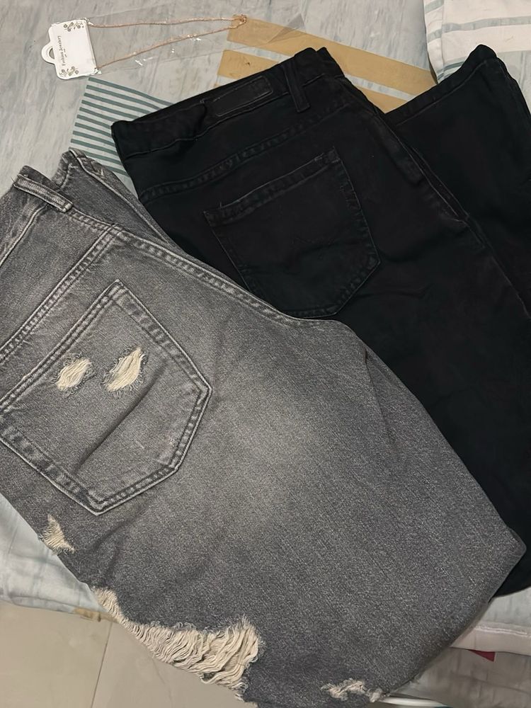 Distressed Denim Jeans