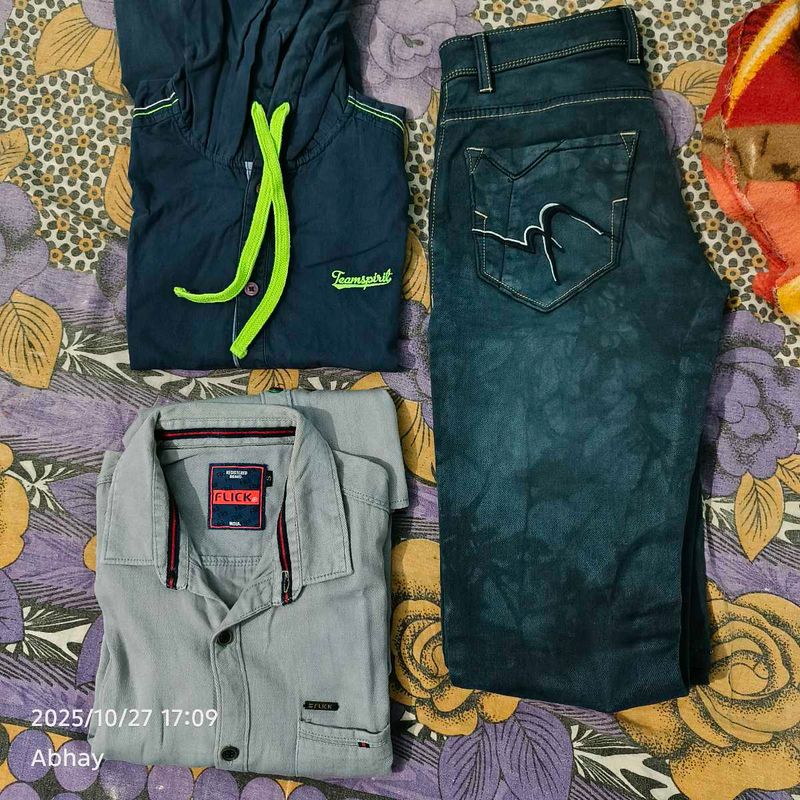 shirt pant men + Free accessories