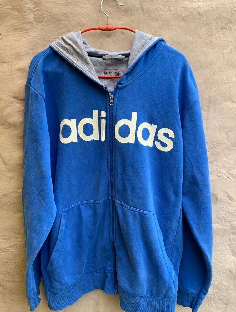Adidas orignal rare Blue Hoodie