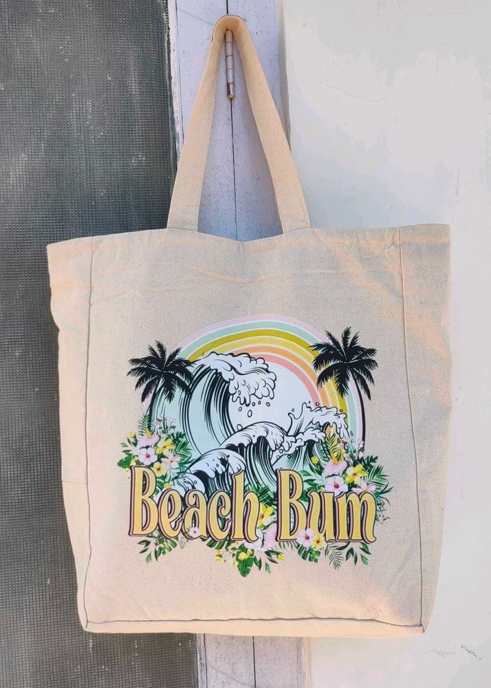 Beach summer Beige Travelling Bag