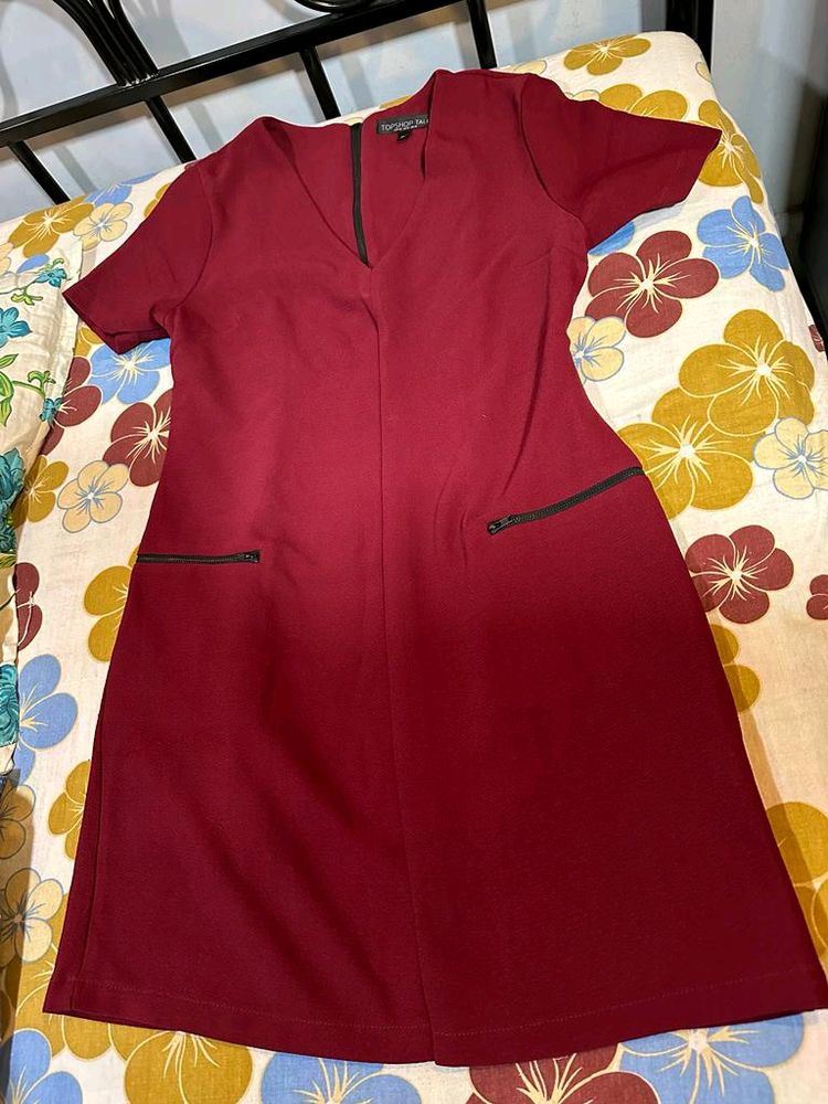 Beautiful Red/Rust Formal Or Casual Dress