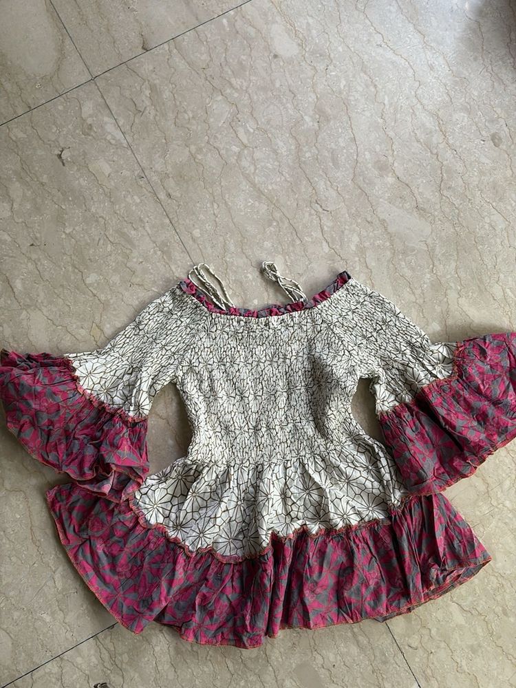Off Shoulder Boho Chic Top