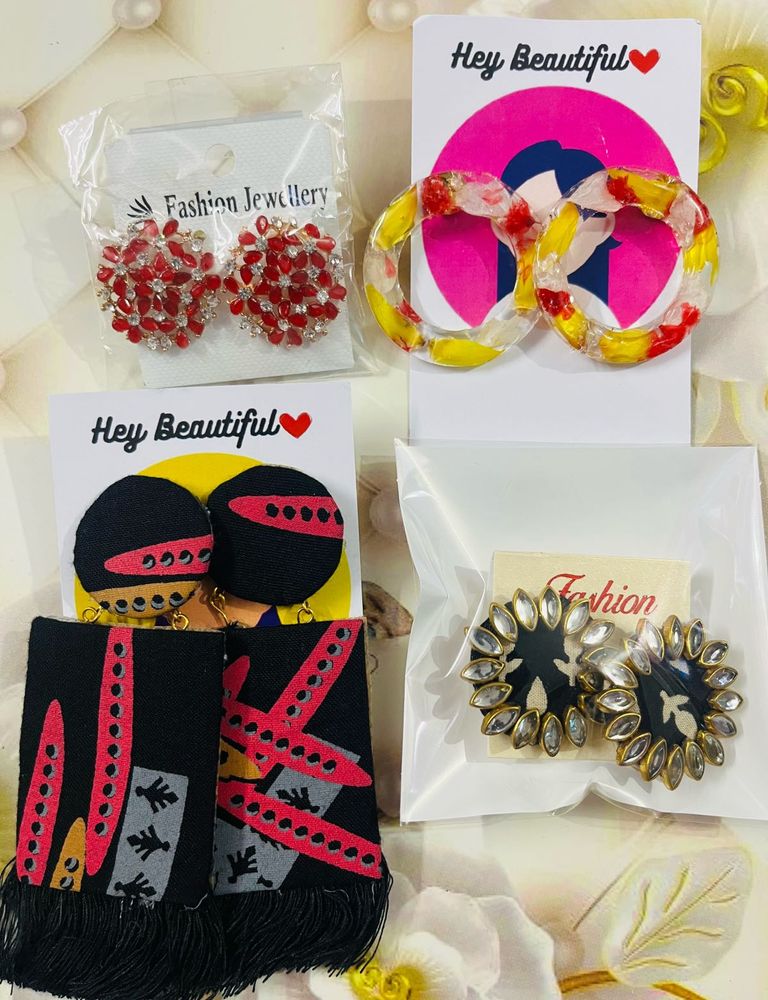 Charming Earring 4 Earrings Combo Collection