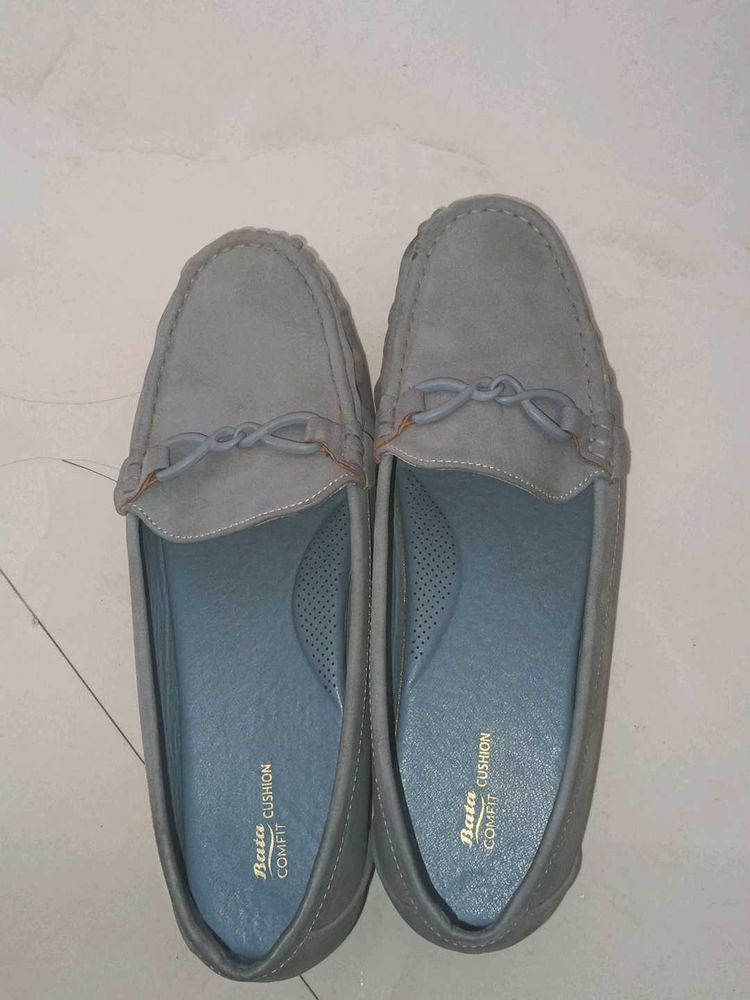 Bata Gray Loafers - Comfort Cushion