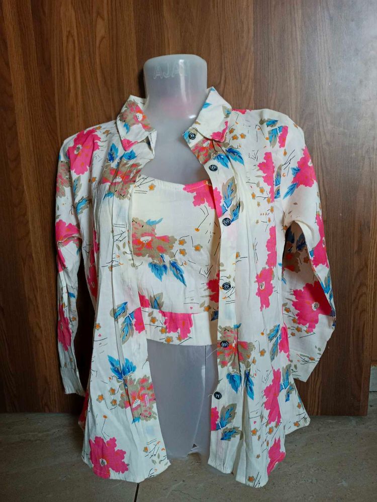 Floral Print Two-Piece Set