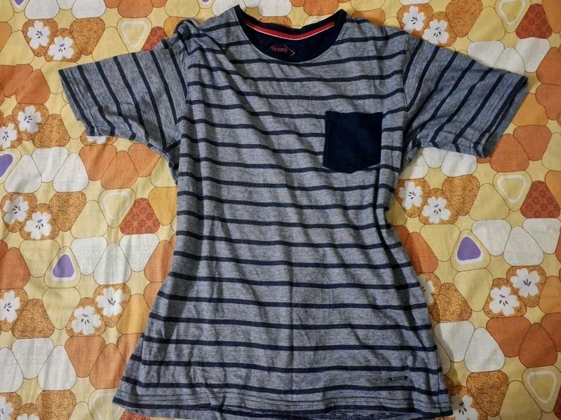Striped T-Shirt with Pocket