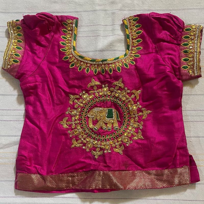 Kids Blouse Maggam Work