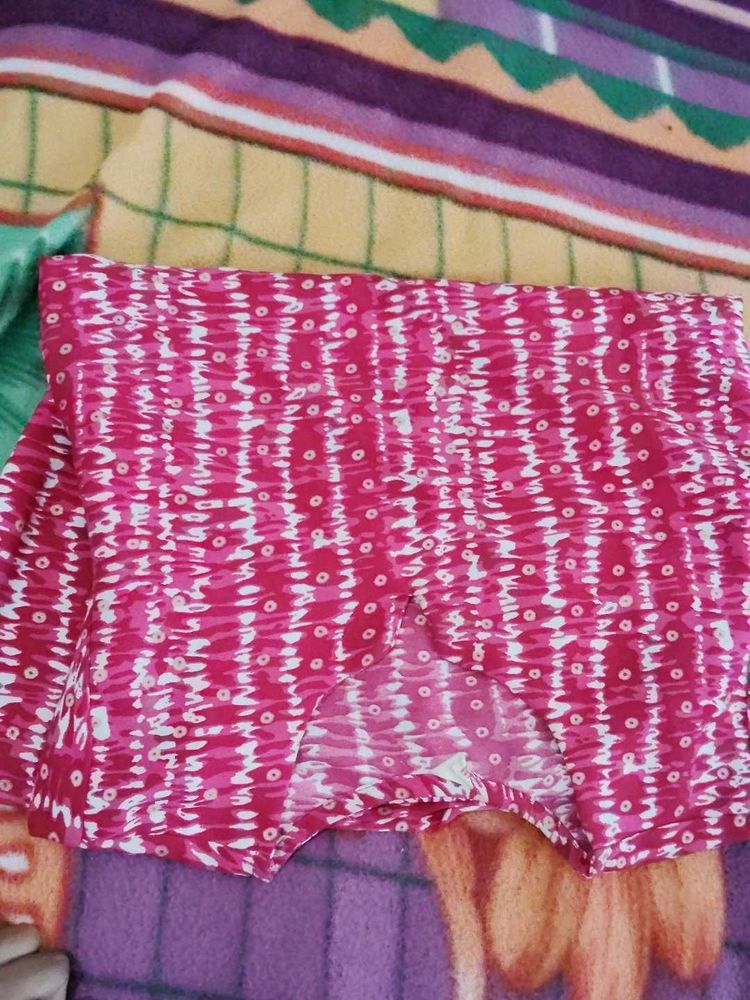 Pink Patterned Shorts