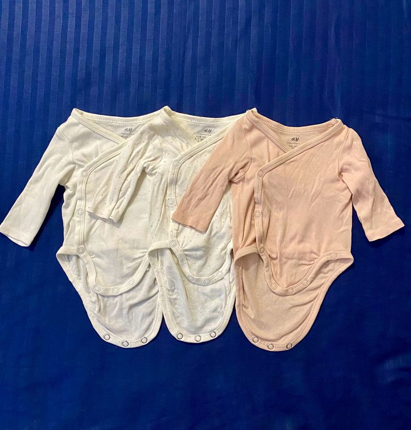 H&amp;M Baby Wrapover Bodysuits - 3 Pack