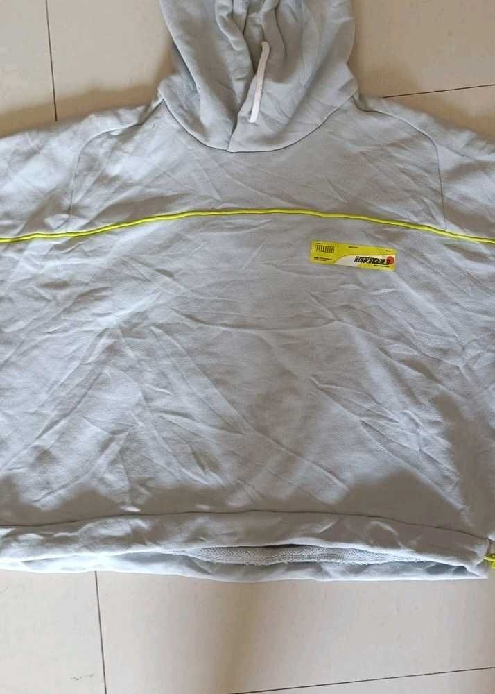 puma roaring wild cropped sports hoodie