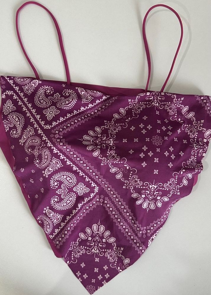 Paisley Bandana Top