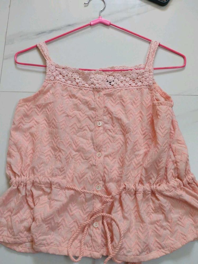 Peach Summer Top