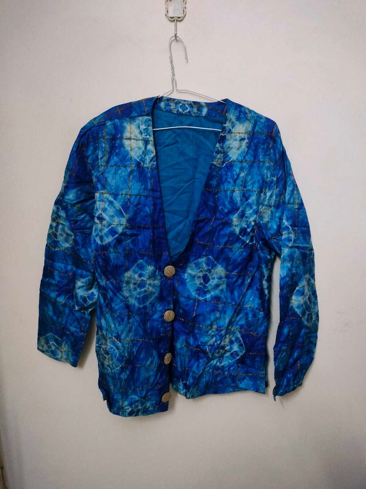 Blue Patterned Jacket