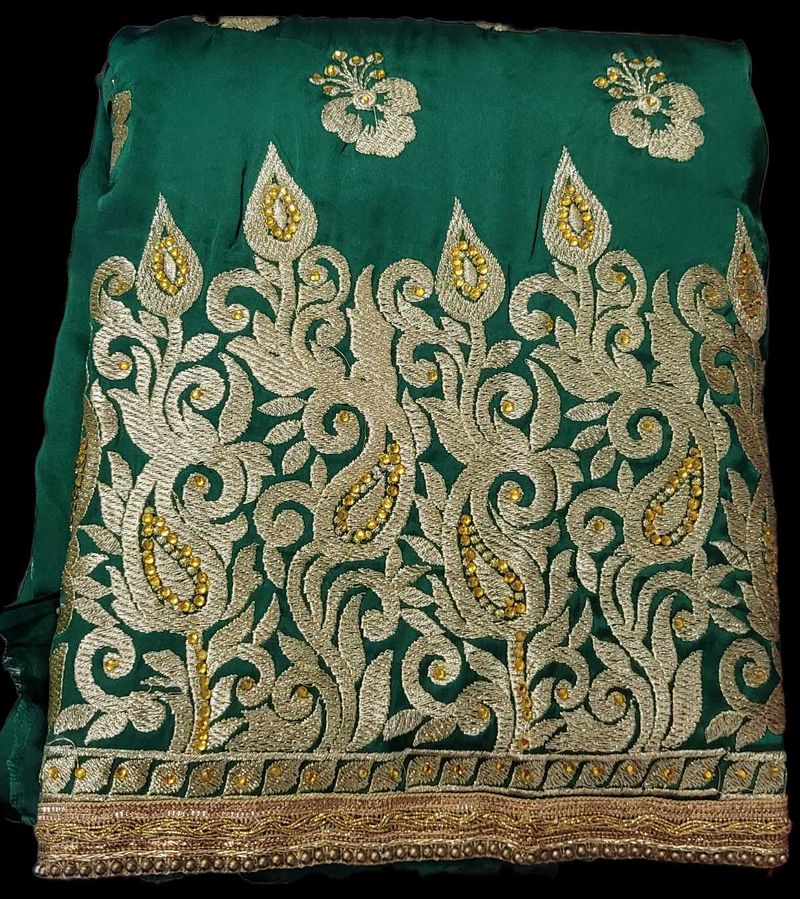 Satin Suit With Dupatta And Salwar