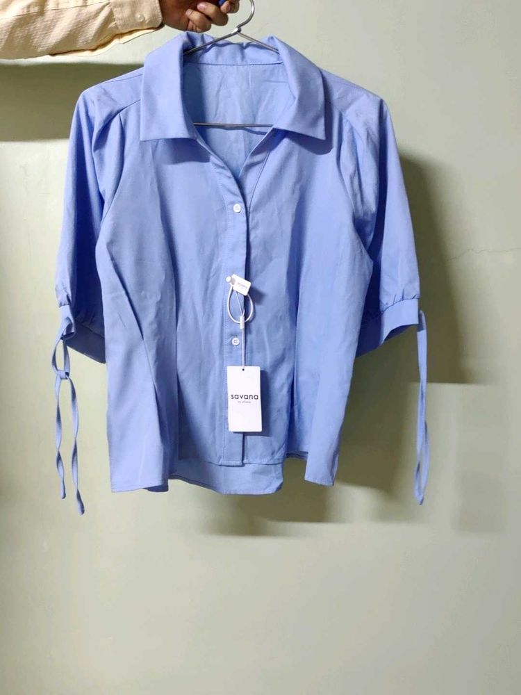 Savana Blue Short Sleeve Shirt.✨