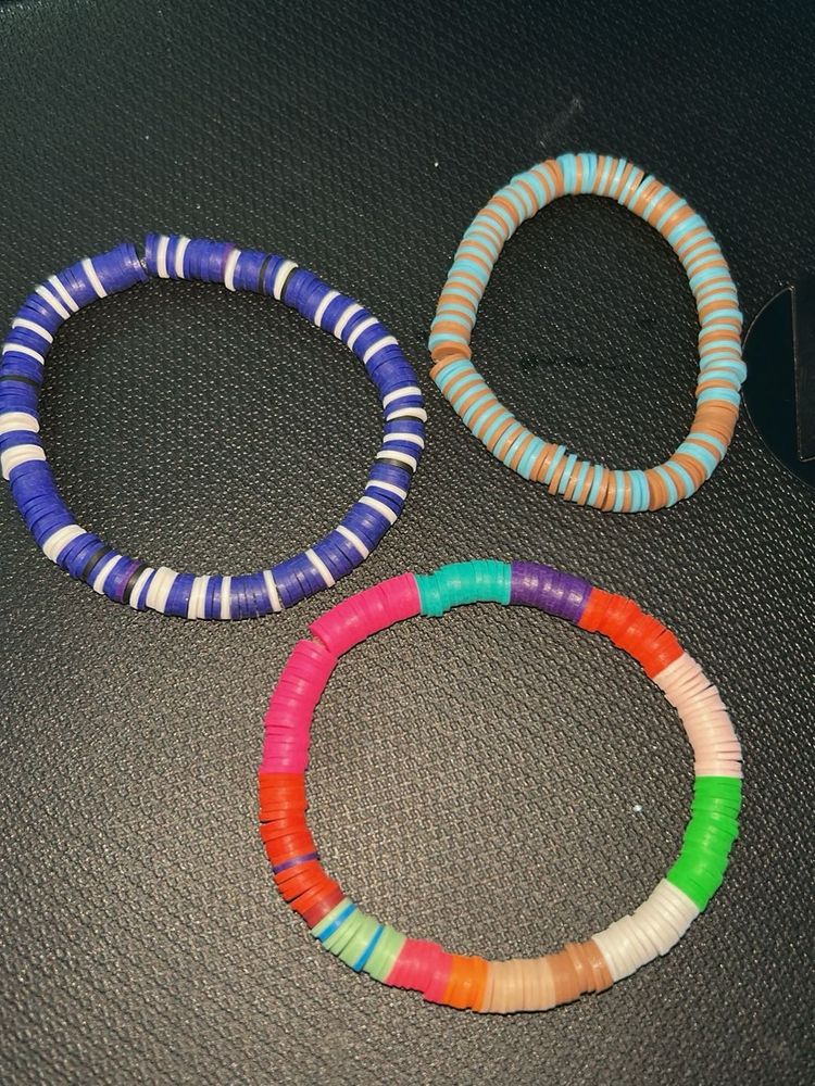 Funky Heishi Bracelet Set