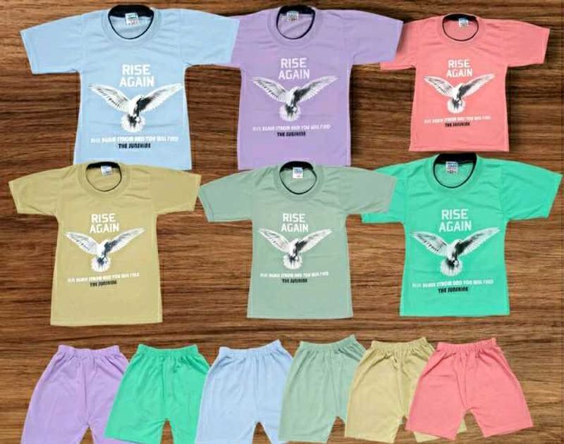 Boys &amp; Girls T Shirt With Short 3 Set