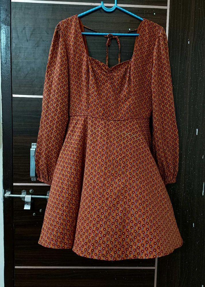 Floral Print Fit &amp; Flare Dress