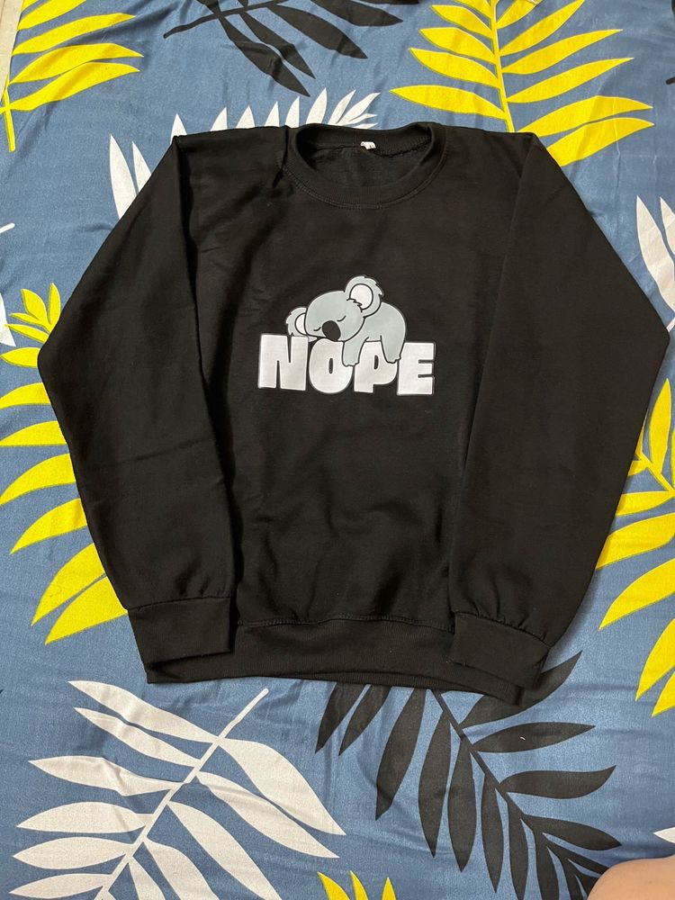 &#34;Nope&#34; Koala Black Sweatshirt