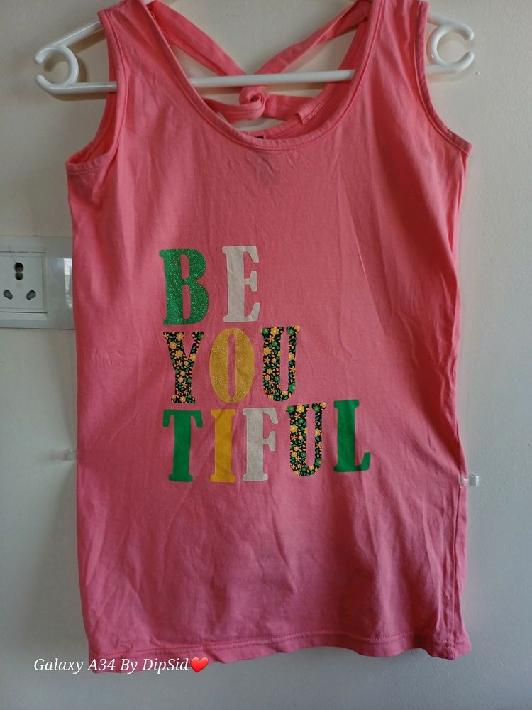 Peach Colour T -shirt 👕 ( S - Size)