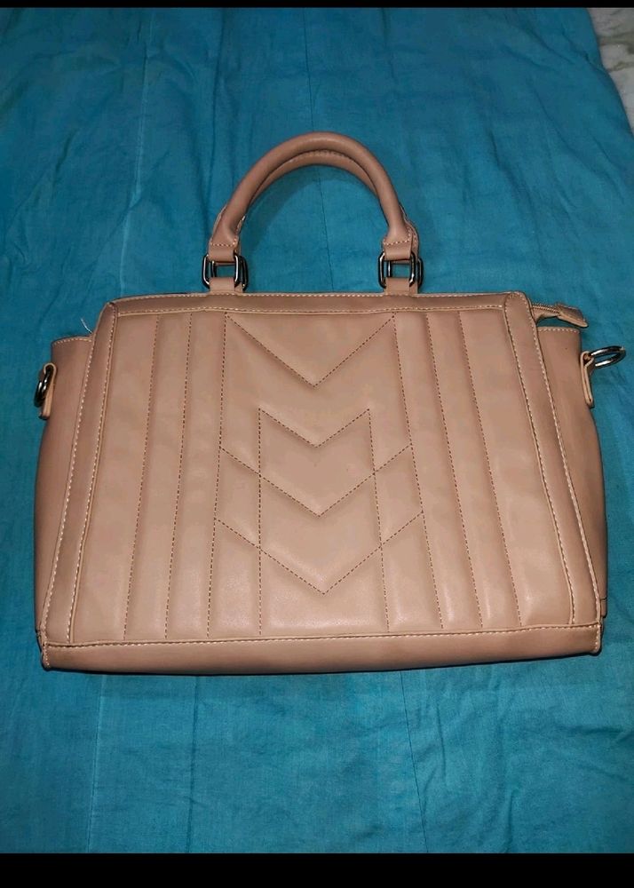 Beige Max Handbag