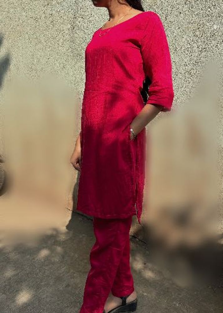 Elegant Pink Kurta Set