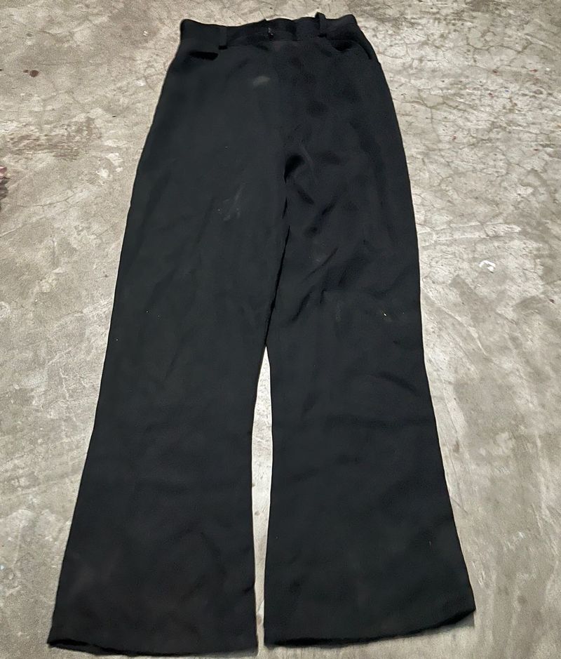 Black Flared Leg Pants