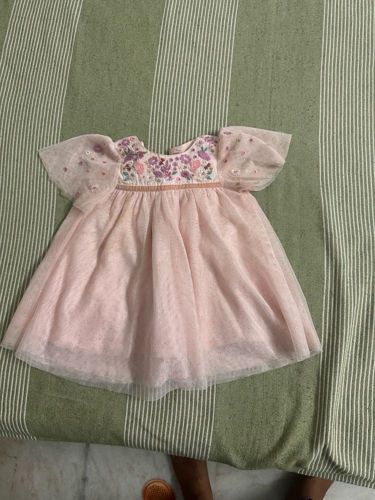 Beautiful Designer Frock Soft And Comfy 6-12 Month