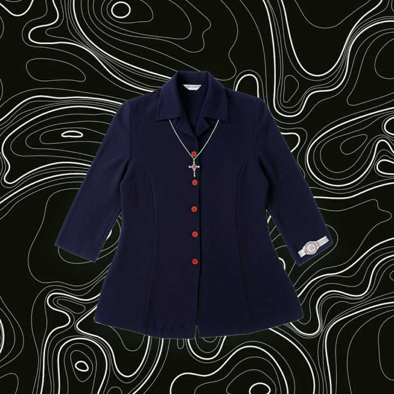 Vintage Navy Blazer Dress