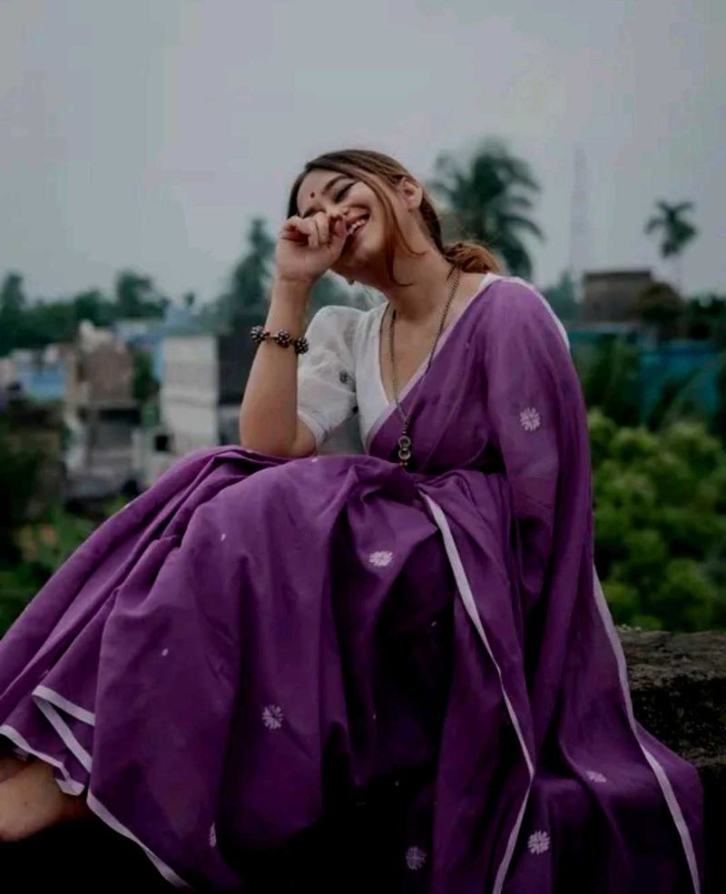 Elegant Purple Saree