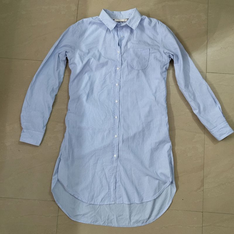 Zara Long Shirt Like One Piece (33inch Front L