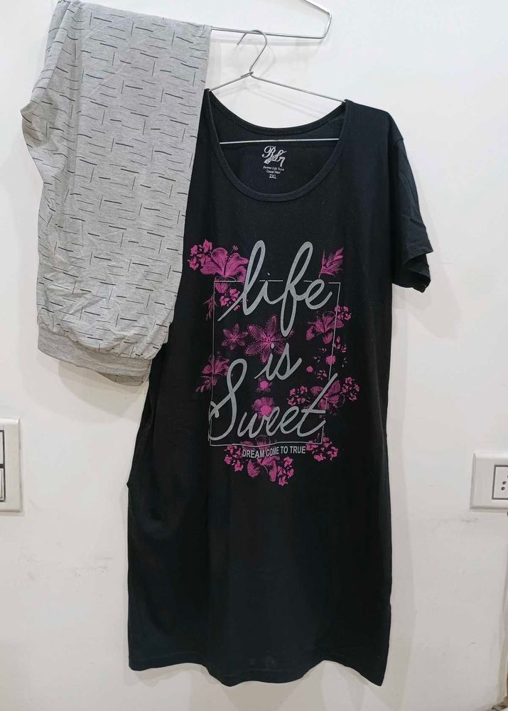 Cute 'Life is Sweet' Pajama Set