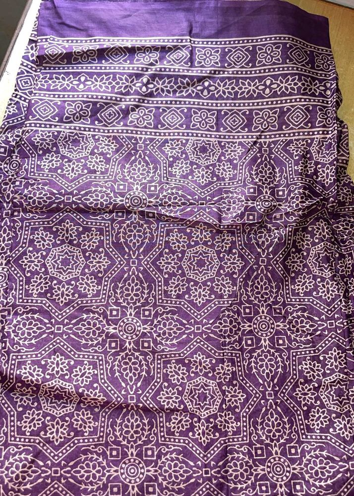 pure cotton dupatta Purple pink yellow green colou