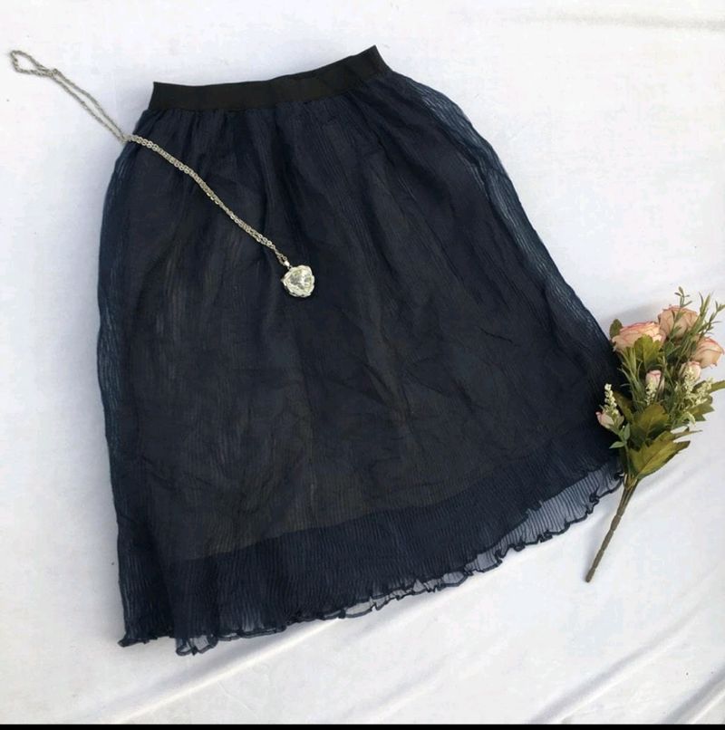 Organza Crushed Skirt