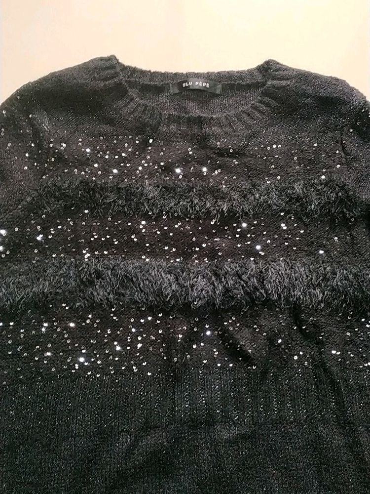 partywear woolen long top/one-piece