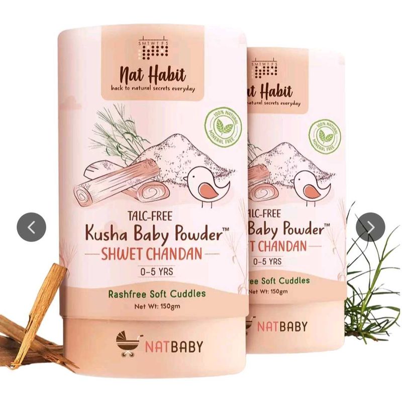 Nat Habit Talc Free (Shwet Chandan) Buy 2