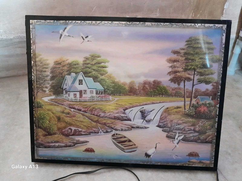 Framed Landscape Lighted Wall Art