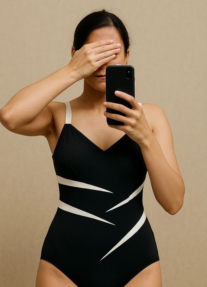Black Free Size Swim Suit