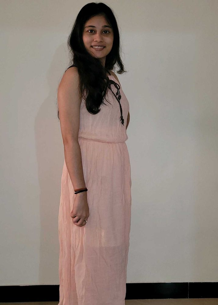 Peach Midi Dress