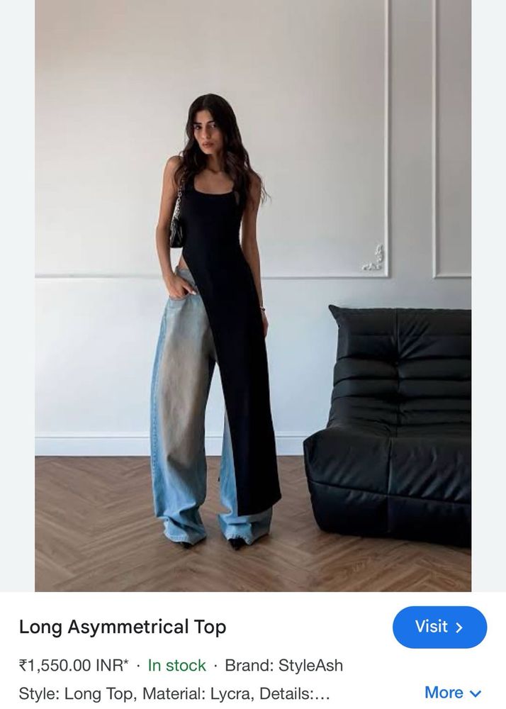 Styleash Asymmetrical long Top