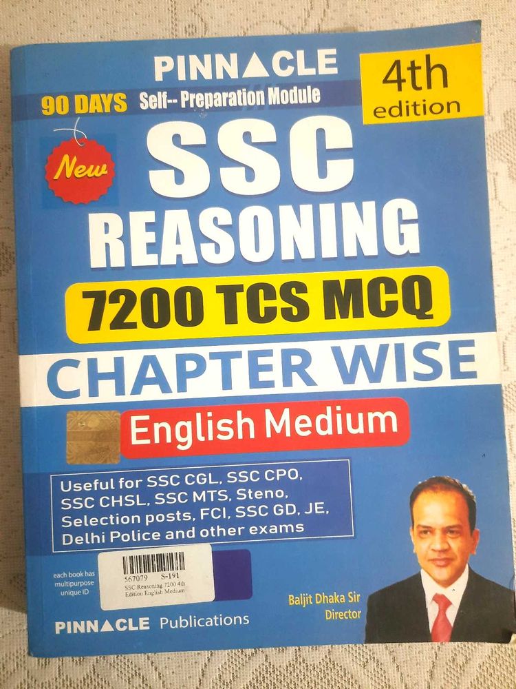 PINNACLE SSC Reasoning 7200 MCQ ChapterWise Englis