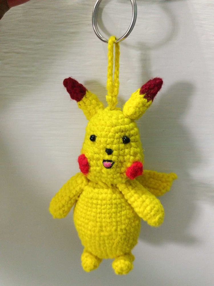 Pikachu Crochet Keychain