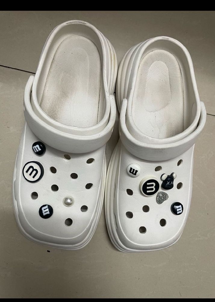 Platform Clogs with Charms