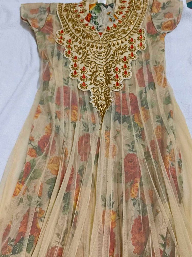 Floral Embroidered Festive Dress