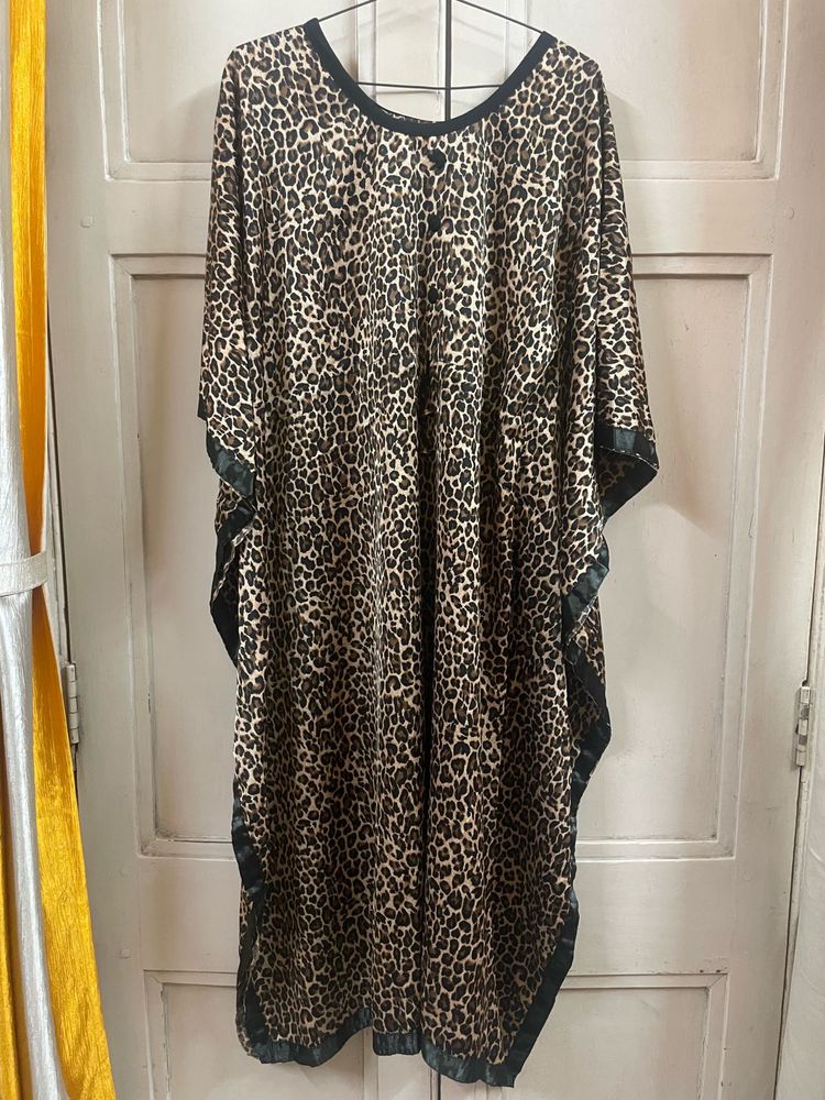 LEOPARD PRINT KAFTAN KURTI