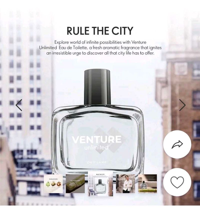 Oriflame Mans 100 ML Venture Unlimited EDT