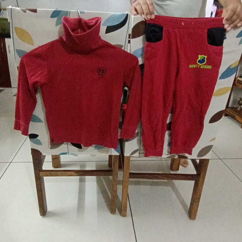 Kids Red Outfit Set