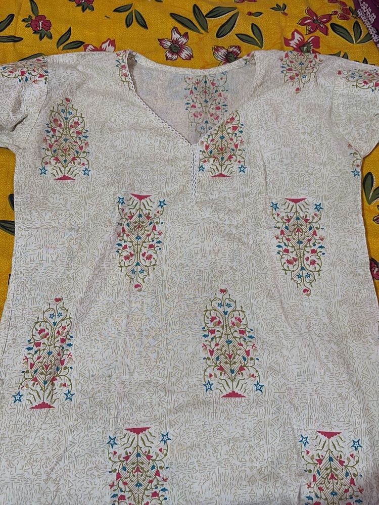 Floral Print Kurta