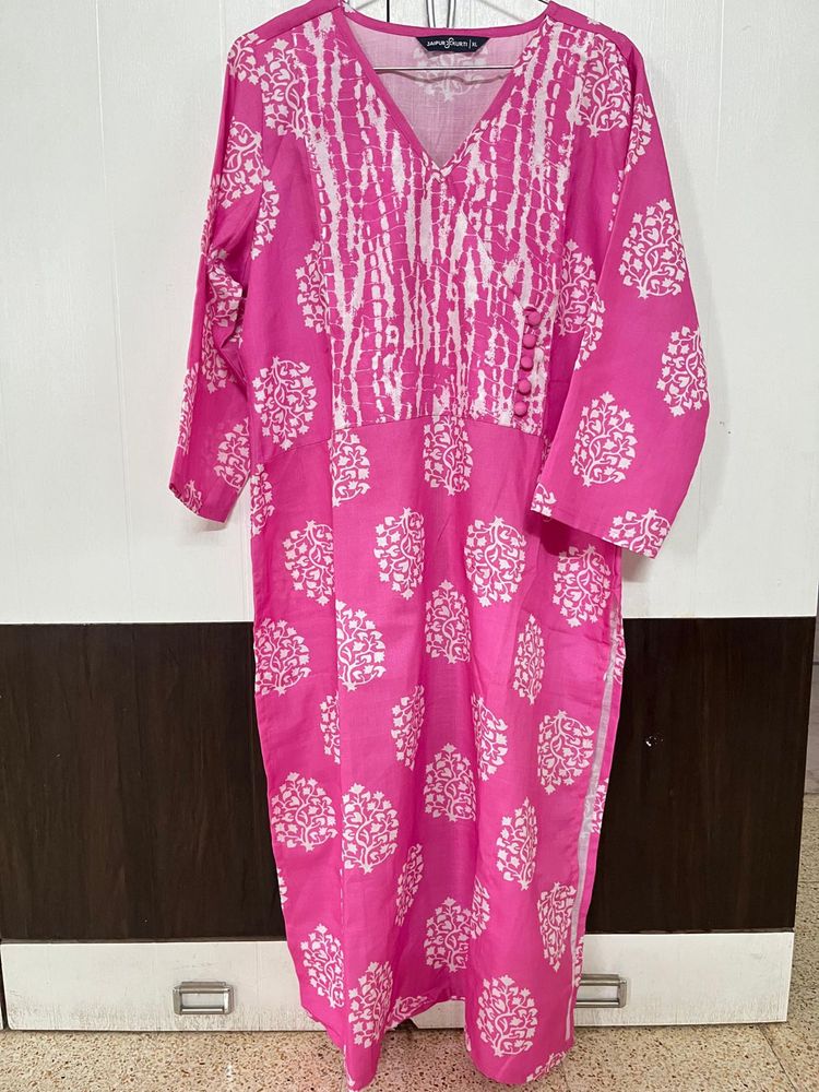 Plus Size Angrakha Kurta Pant Dupatta Set