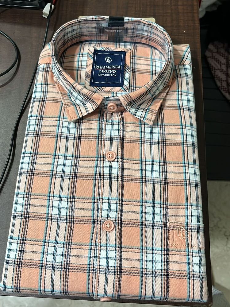 100 % Cotton Branded Shirt L Size ..